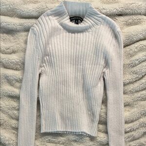 White Ribbed long sleeve